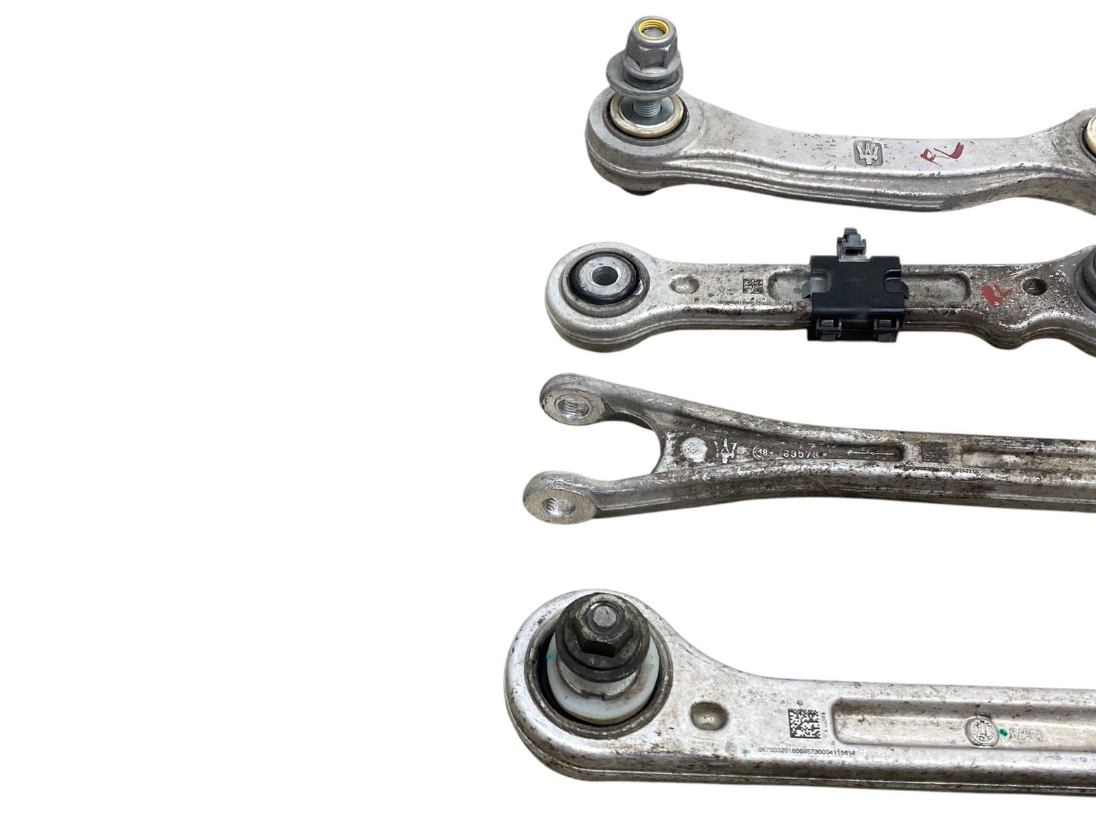 2017-2022 MASERATI LEVANTE 3.0L AWD REAR LEFT UPPER & LOWER CONTROL ARM SET X5