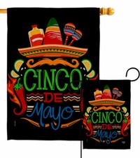Viva de Mayo Garden Flag Summertime Cinco Decorative Gift Yard House Banner