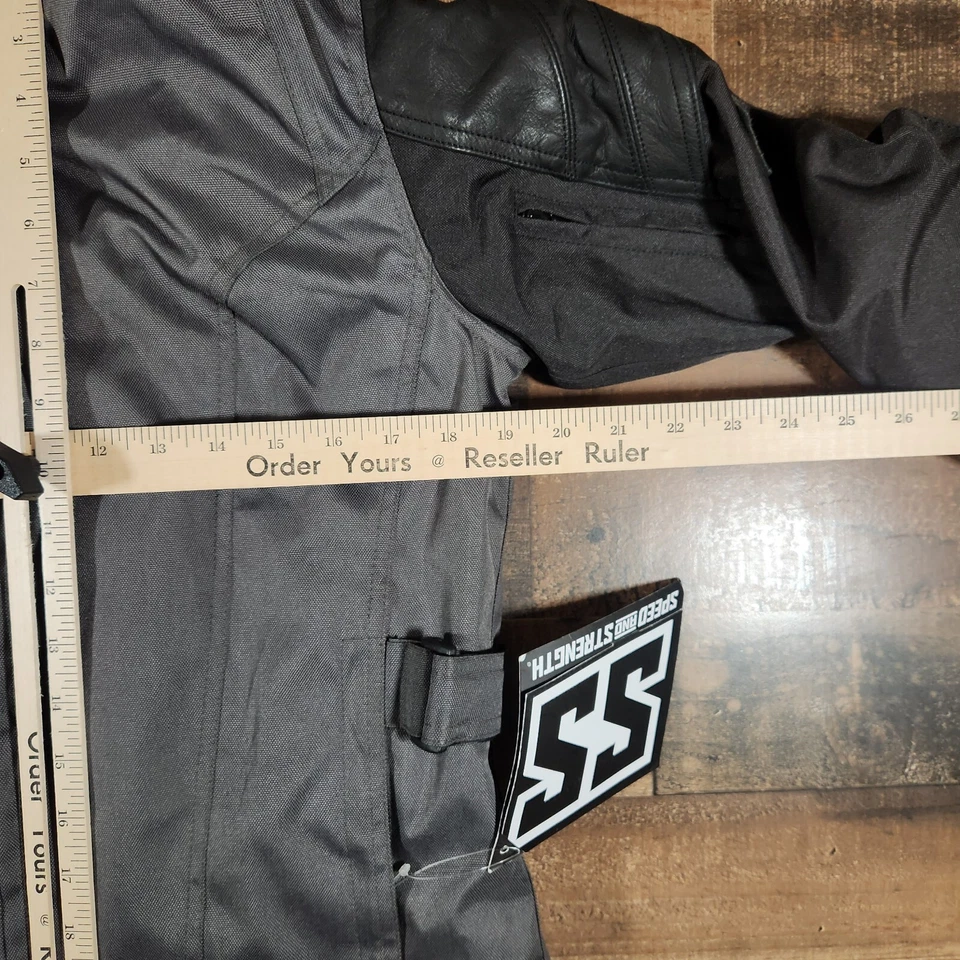 Speed And Strength Double Take Motorcycle Jacket Womens Medium Gray Black Hooded - Image 4 of 4