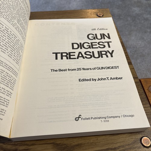 Gun Digest Treasury 1972 Deluxe 4th Edition John T. Amber - Picture 2 of 6