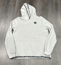 Nuovo Abercrombie & Fitch Pullover Felpa con Cappuccio Bambini Taglia XL 15 16 Grigio Hoody