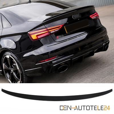 HECKSPOILER FÜR AUDI A3 8V LIMO GLANZ SCHWARZ LACKIERT FLÜGEL