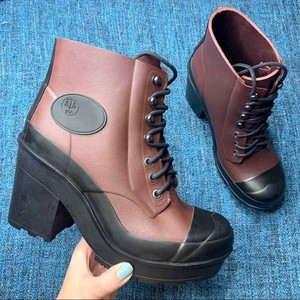 hunter chunky heel boots