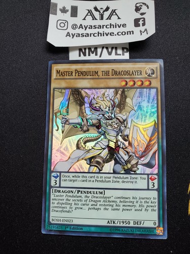 Yu-Gi-Oh! - Master Pendulum, The Dracoslayer (BOSH-EN023) - Breakers Of Shadow - Unlimited Edition - Super Rare By Yu-Gi-Oh