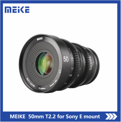 Meike 50mm T2.2 Large Aperture Manual Focus Prime Cine Lens for Sony E-Mount