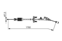 Bosch Handbremsseil L/R FüR Ds 5 DS5 1.6-2.0DH 11.11-12.18 CitroËN Oe 1606279880