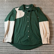 Clarkfield Outdoors Mens L Shooting Shirt Hunt Birds Cotton USA Made Green