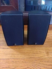 YAMAHA Set of 2  Bookshelf/Satellite Speakers NS-AP1405BLS 6.5" H 3.5" W Black
