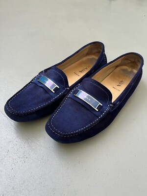 PRADA Schuhe Mokassins Blau Gr 39,5 Original
