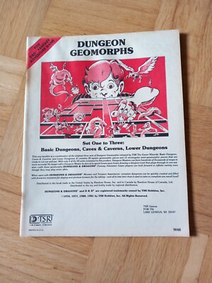Dungeon Geomorphs Dungeons & Dragons Set One To Three