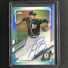 2021 Topps Chrome Daulton Jefferies Rookie Autographs Aqua 73/199