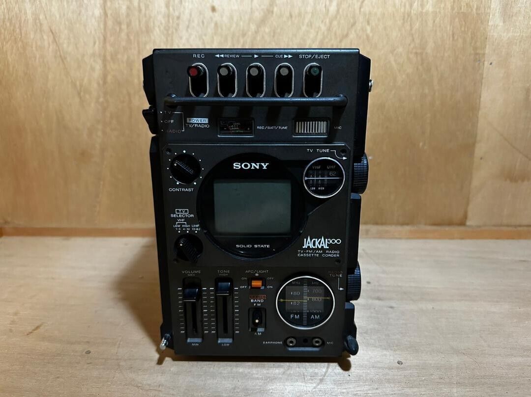 SONY FX-300 JACKAL FIRST JACKAL TV-FM/AM RADIO CASSETTE RECORDER