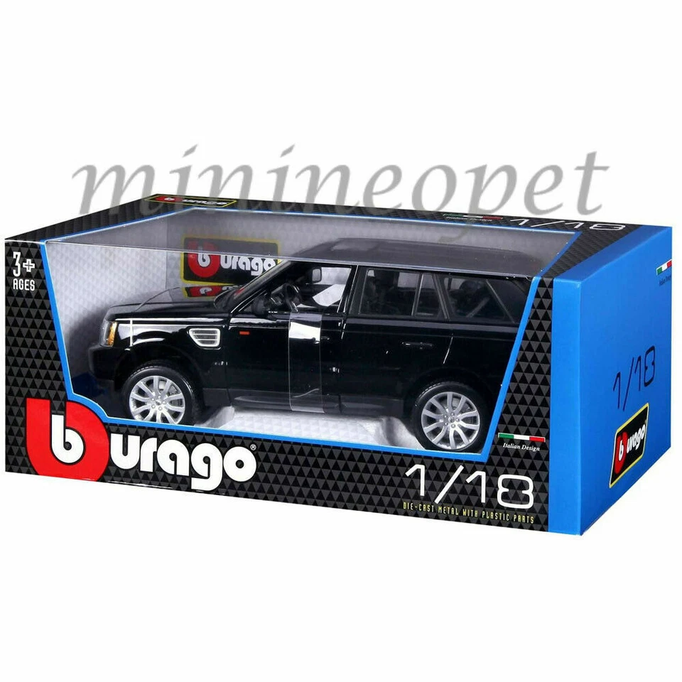 BBURAGO 18-12069 RANGE LAND ROVER SPORT 1/18 DIECAST BLACK - Image 3 of 3