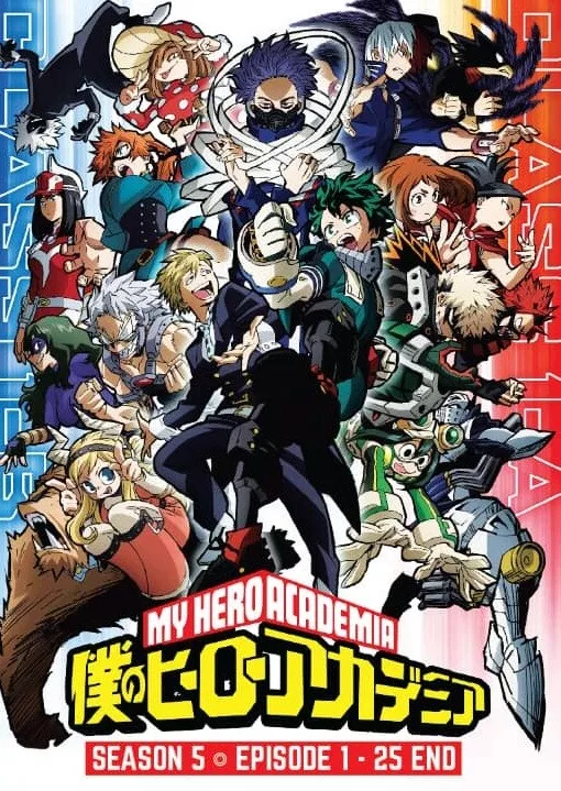 DVD Anime My Hero Academia Complete Season 5 (1-25 End) English Dub, All  Region