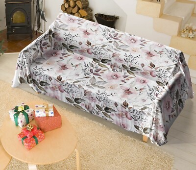 3D Elegante Blumen H7045 Sofabezug Hochelastisch Lounge Couch Uta Naumann Erin