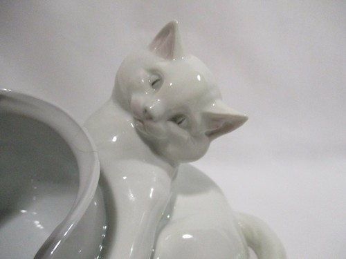 CHAT PORCELAINE ANIMALIERE GEBRUDER HEUBACH CAT PORCELAIN KATZE PORZELLAN - Picture 11 of 12