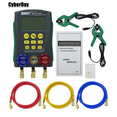 Freon Pressure Gauge Digital Manifold Tester for Car Domestic Air Conditioner