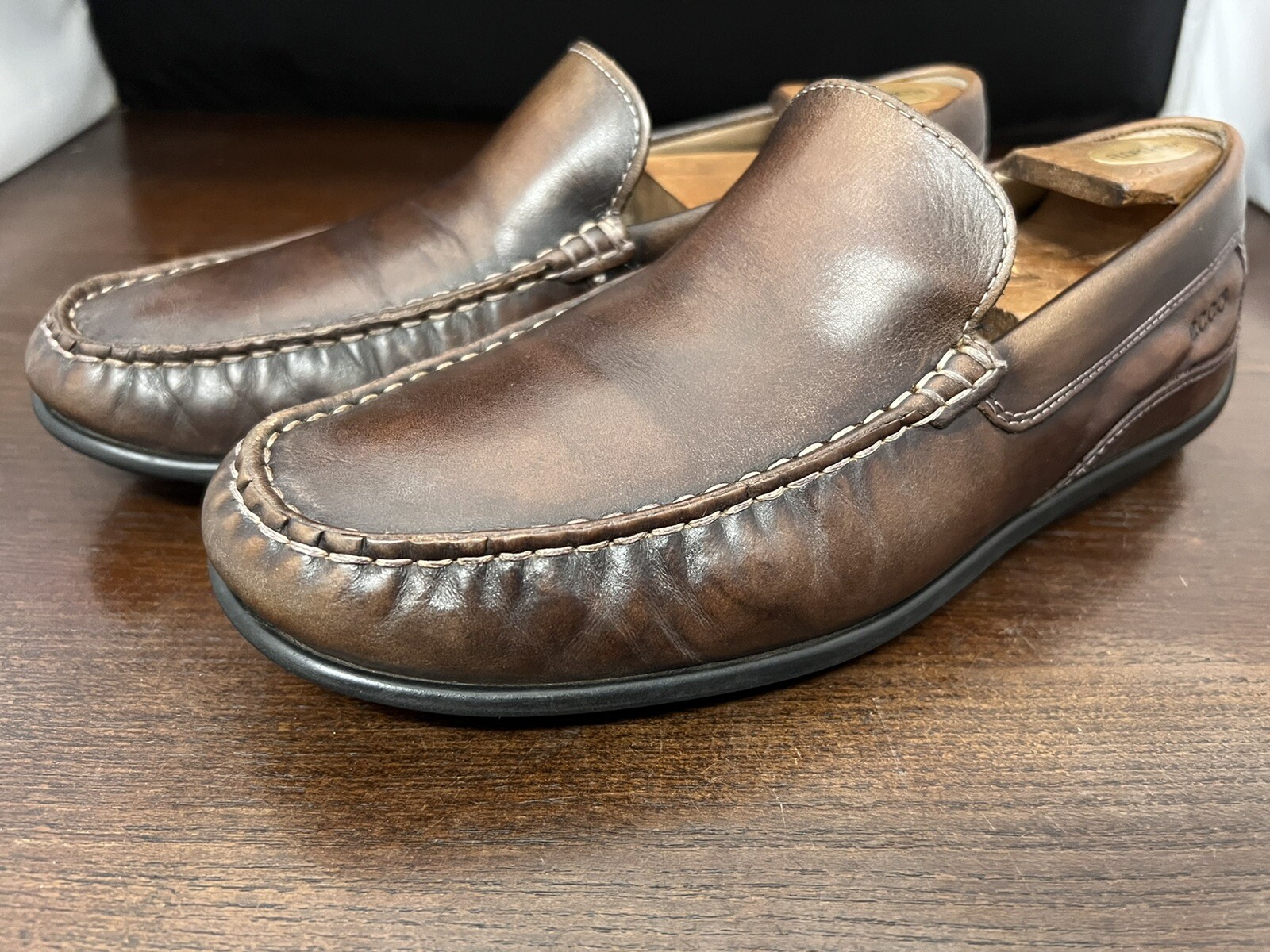 Ecco 590 Driving Moccasin Slip On 