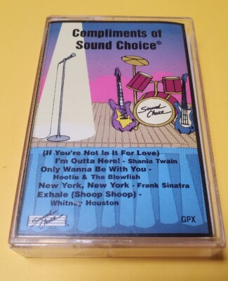 Sound Choice Cassette - Shania, Hootie, Sinatra, Whitney Houston -Vintage hits