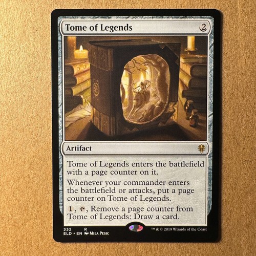 MTG ~ PLAYSET ~ 4x Tome of Legends ~ ELD Throne of Eldraine ~ #332 Artifact ~ NM - Picture 5 of 12