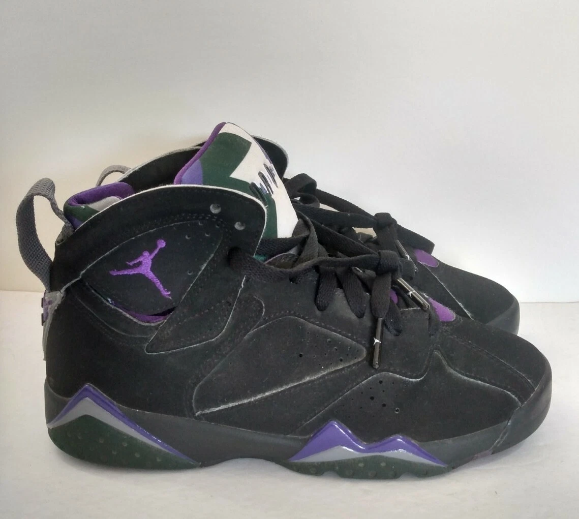 Jordan retro 7 black field purple sale