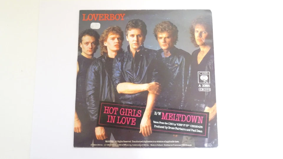 45 tours     loverboy	hot girls in love - Photo 2/3