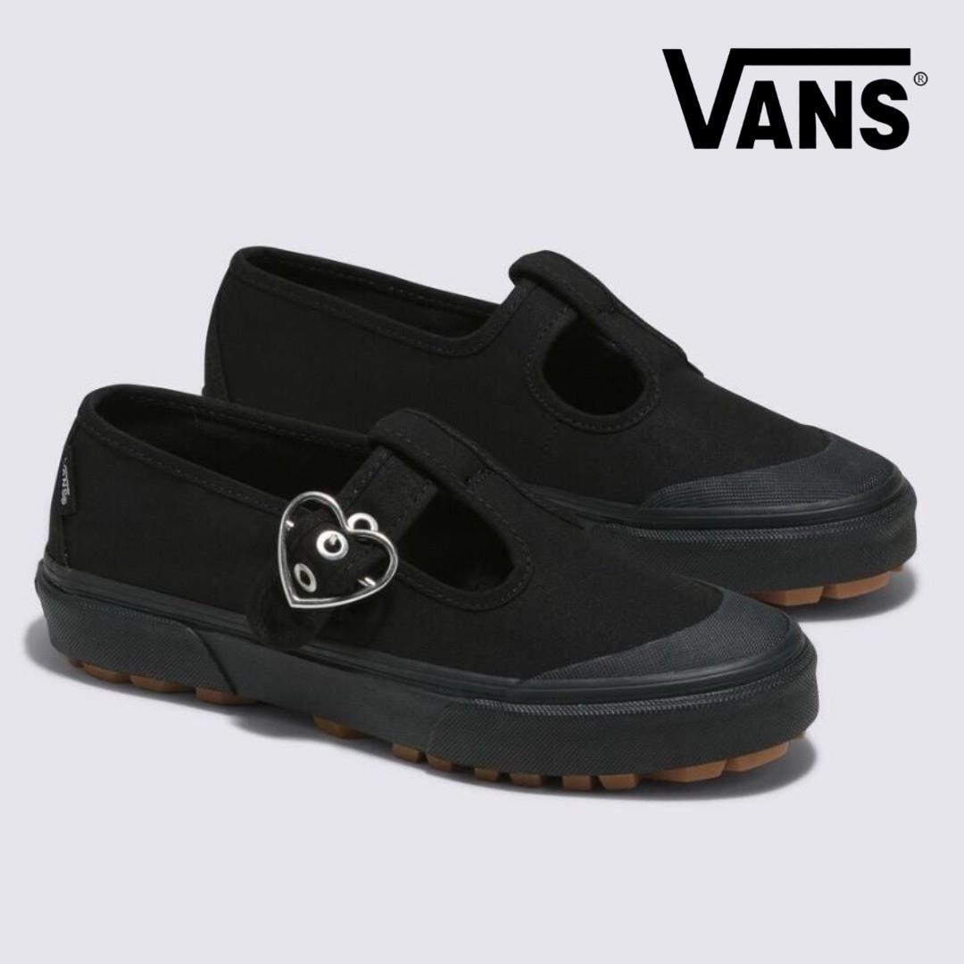 SAOLA Sneaker Vans Style 93 Mary Jane W7 nere usate in ottime condizioni indossate 1 x suola a strappo fibbia cuore