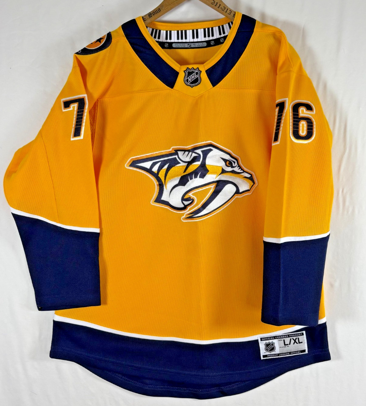 Nhl Official Product Nashville Predators P.k. Subban #76 Jersey Size L/Xl
