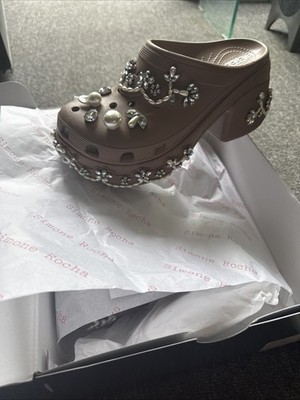 Simone Rocha X Crocs Siren Latte M12 New In Box Ukm9/w12. Eur 43-44