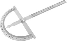 Gradmesser,Winkelmesser Aus Edelstahl Mit Skala Lineal,Winkelmesser | Metall 0-1