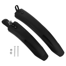 2Pcs Durable Black Mudguards for Bikes Front and Rear Mud Guard Cycling Use