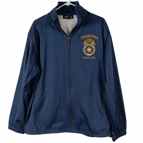 Portland Teamsters Local 305 Jacket Mens M Blue Vintage Made in USA Workwear - product listing photo