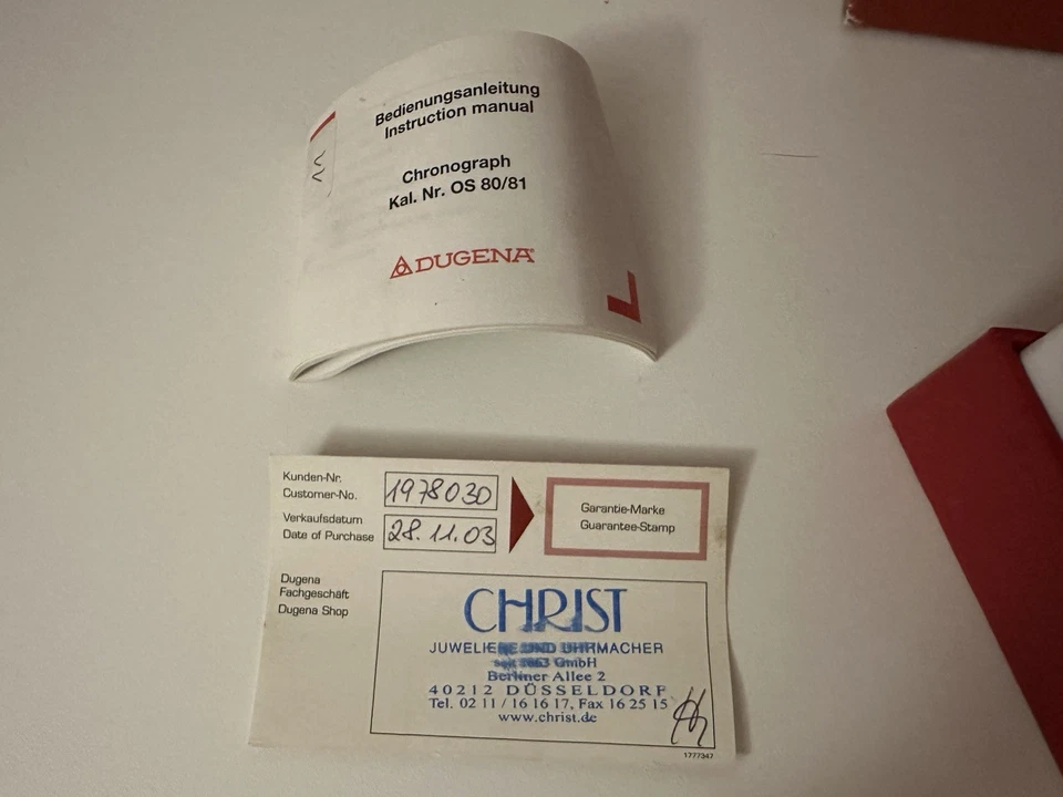 Dugena Alarm Chronograph WR100 Armbanduhr - Bild 4 von 4