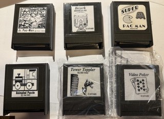 Rare! 6 Prototype / Unreleased Game Cartridges For Atari XL/XE Computer Lot(B)