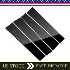 4pc Fits For Dodge Ram 1500 2500 3500 2009-18 Black Pillar Posts Door Trim US