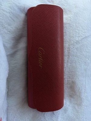 Cartier Gold Rimless Metal Eyeglass Frames with Case & Cleaning Cloth