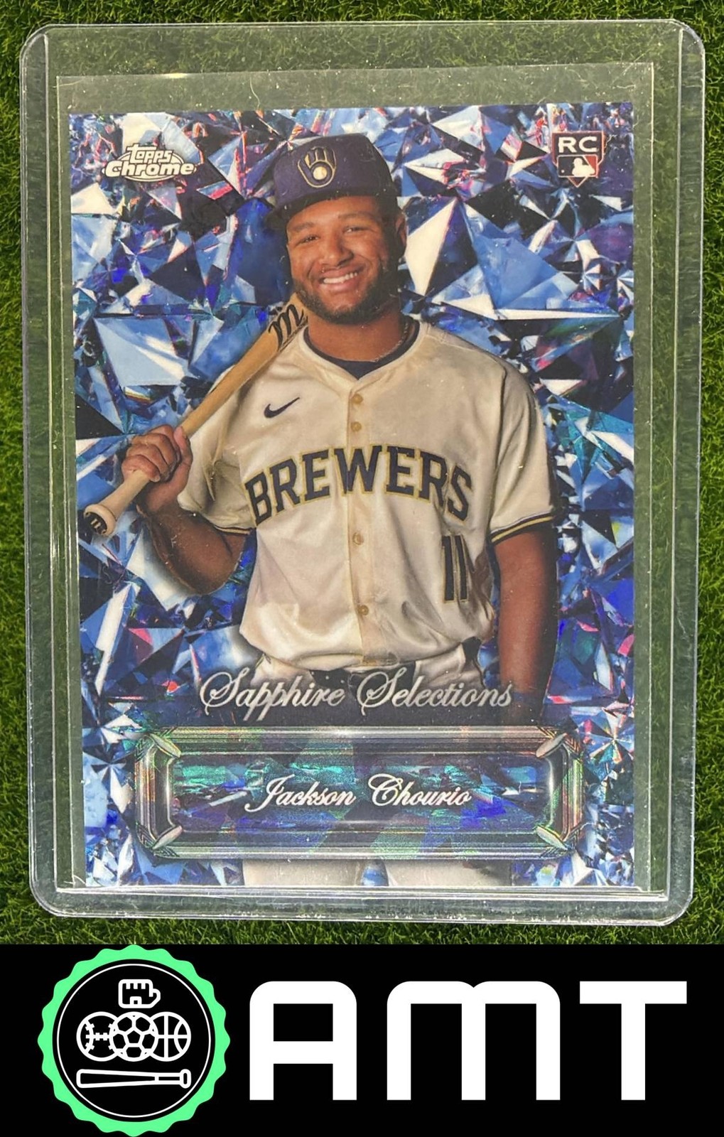 Jackson Chourio RC 2024 Topps Chrome Update Sapphire Selections Brewers