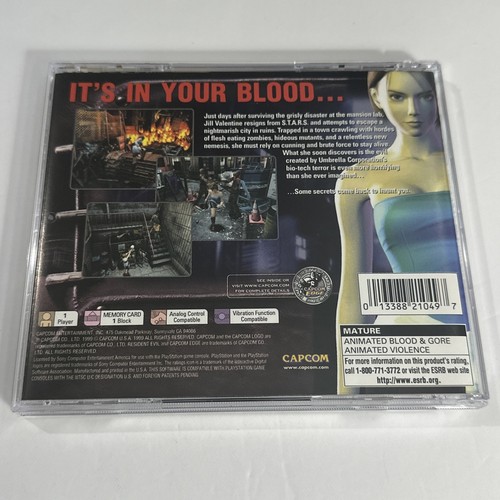 Resident Evil 3: Nemesis (Sony PlayStation 1, PS1) CIB Complete - Tested - Bild 2 von 6