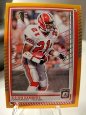 2025 Panini Donruss Optic Football Deion Sanders Orange /299 Falcons