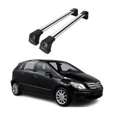 Dachträger Grundtäger für Mercedes B Klasse T245 2005-2011 75kg Alu Silber 2 tlg Dachträger Grundtäger für Mercedes B Klasse T245 2005-2011 75kg Alu Silber 2 tlg