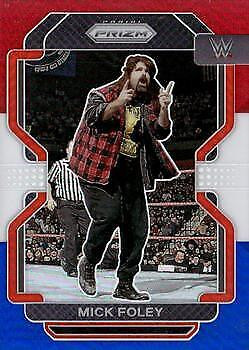 Mick Foley 2022 WWE Prizm - Red, White and Blue #190 -