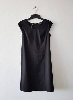 schwarzes Kleid mit Woll-Anteil von b.p.c. Selection Größe 38