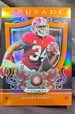 2019 Panini Prizm Draft - Crusade Damien Harris #6 Orange Prizm (RC)