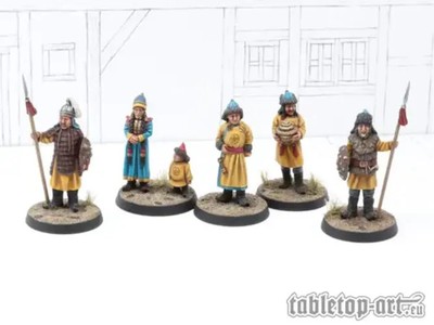 Townsfolk Miniatures - Trader Family (6) | Tabletop-Art | EAN 704270727185