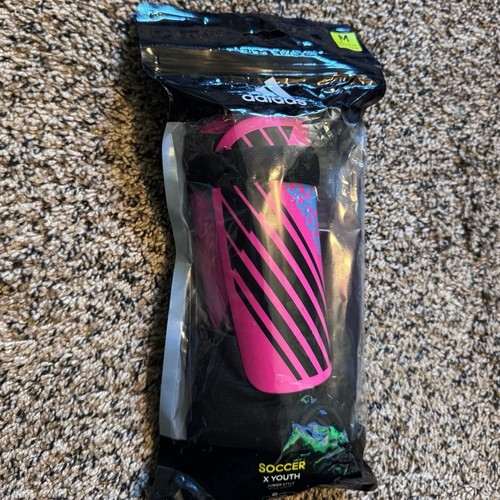 NEW Adidas Youth Pink Soccer Shin Guards Size Medium
