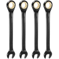 4 StüCk RatschenschlüSsel 19Mm Metrischer RingschlüSsel 72-ZäHne CR-V Stahl