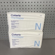 Coterie  The Diaper  Size Newborn  2 Packs of 31 Diapers  62 Diapers Total