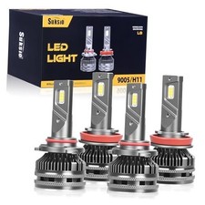 2025 Upgrade H11 9005 Led Bulb Combo, 1:1 Design with Cooling Fan 9005 H11