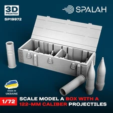Set of scale models A box with 122-mm projectiles Scale 1:72 Spalah SP19972