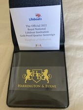 Official 2022 Royal National Lifeboat Institution Gold Proof Quarter Sovereign